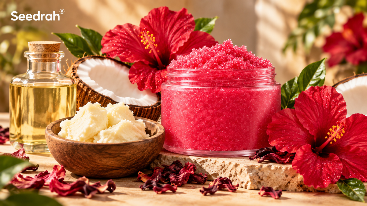 Natural Body Care Ingredients: Hibiscus, Shea Butter & Coconut Oil Explained